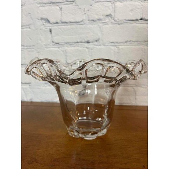 Vintage Duncan Miller Lace Edge Bowl Centerpiece - Picture 7 of 7